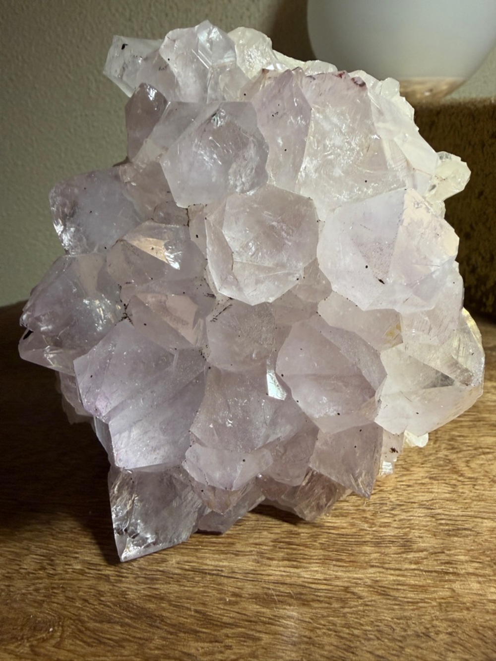 Light Lavender Amethyst Cluster Crystal